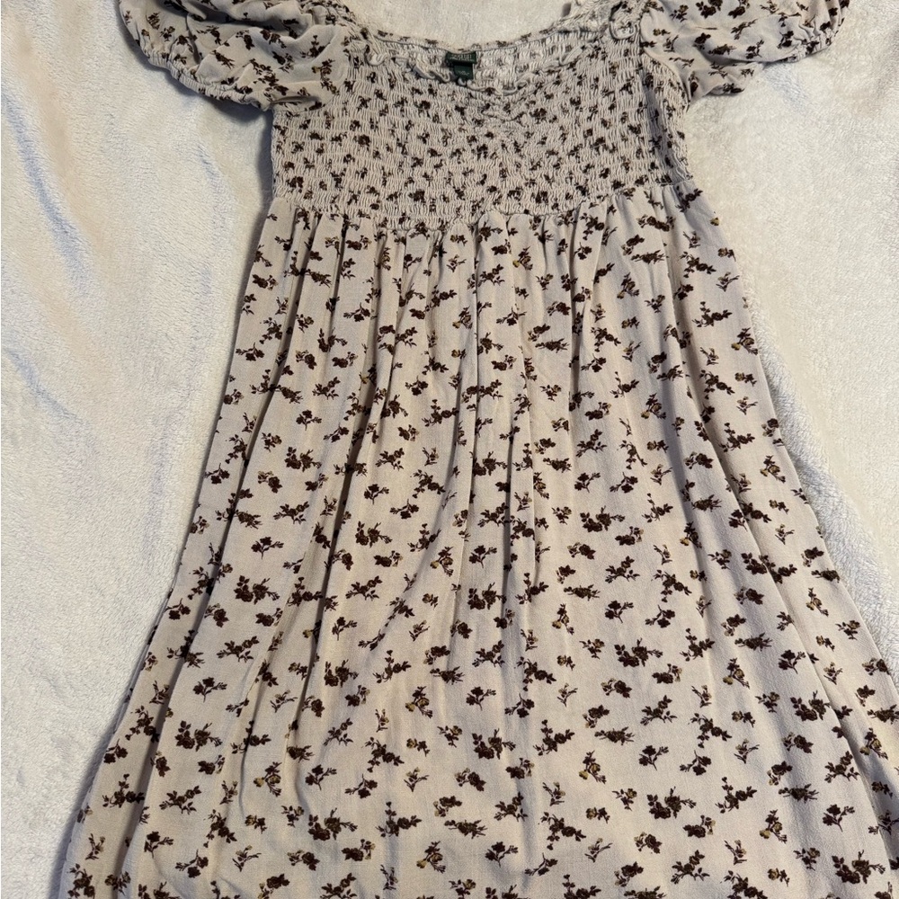 Wild Fable Purple Smocked Mini Sundress with Puff Sleeves